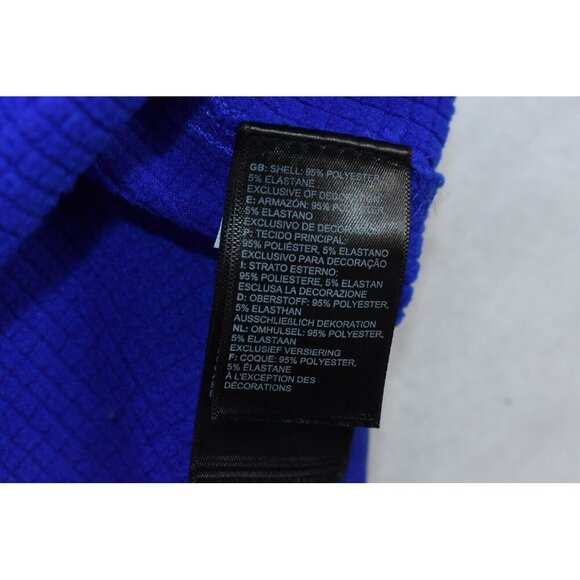 North Face Mountain Peaks Men's Sweatshirt Size XL 1/4 Zip Blue Pullover Logo Co - Picture 12 of 15